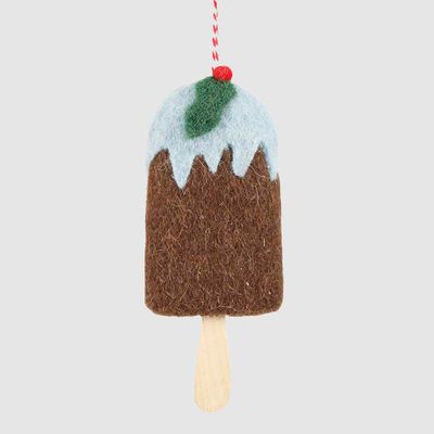 Mervelle Felt Ice Cream Hanging Tree Ornament Blue