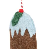 Mervelle Felt Ice Cream Hanging Tree Ornament Blue