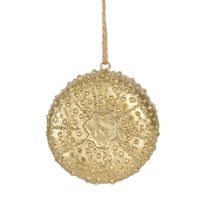 Reef Sea Urchin Hanging Tree Decoration Gold