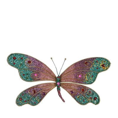 Zara Jewel Butterfly Clip Large Blue