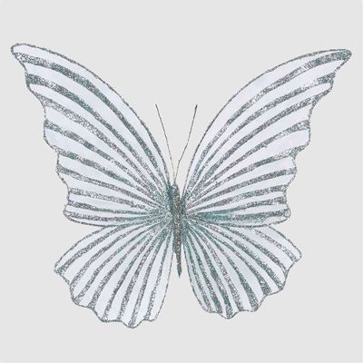 Serena Clip on Butterfly Large Blue
