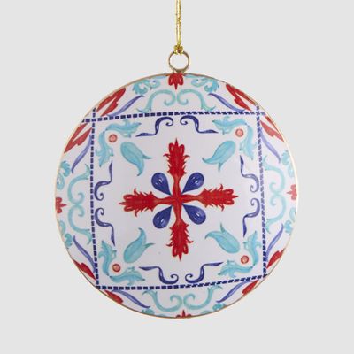 La Dolce Vita Red Pattern Tree Decoration