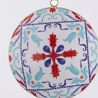 La Dolce Vita Red Pattern Tree Decoration
