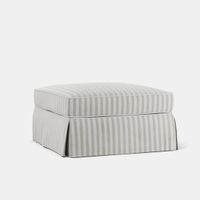 Noosa Hamptons Ottoman Natural Stripe
