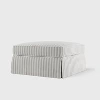 Noosa Hamptons Ottoman Natural Stripe