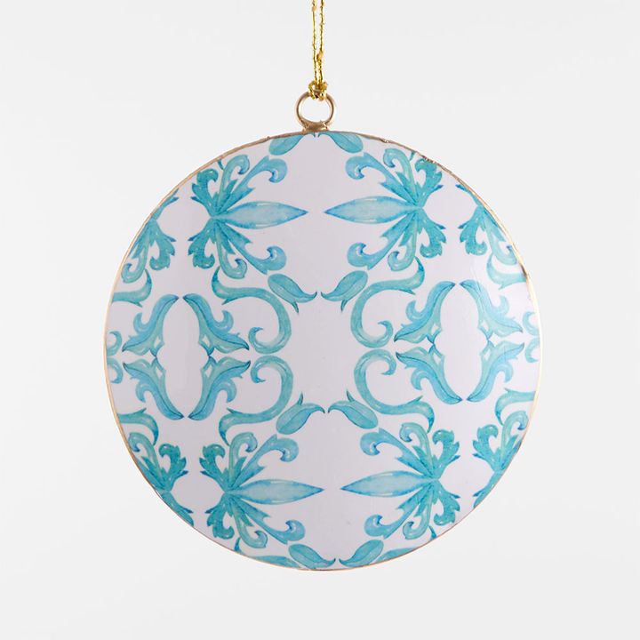 La Dolce Vita Blue Pattern Tree Decoration