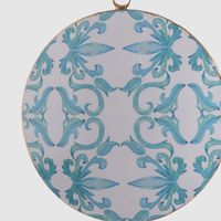 La Dolce Vita Blue Pattern Tree Decoration