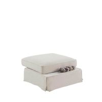 Noosa Hamptons Ottoman Beige