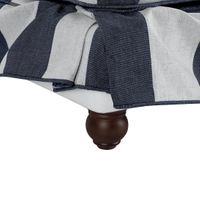 Noosa Hamptons Ottoman Denim/Cream Stripe