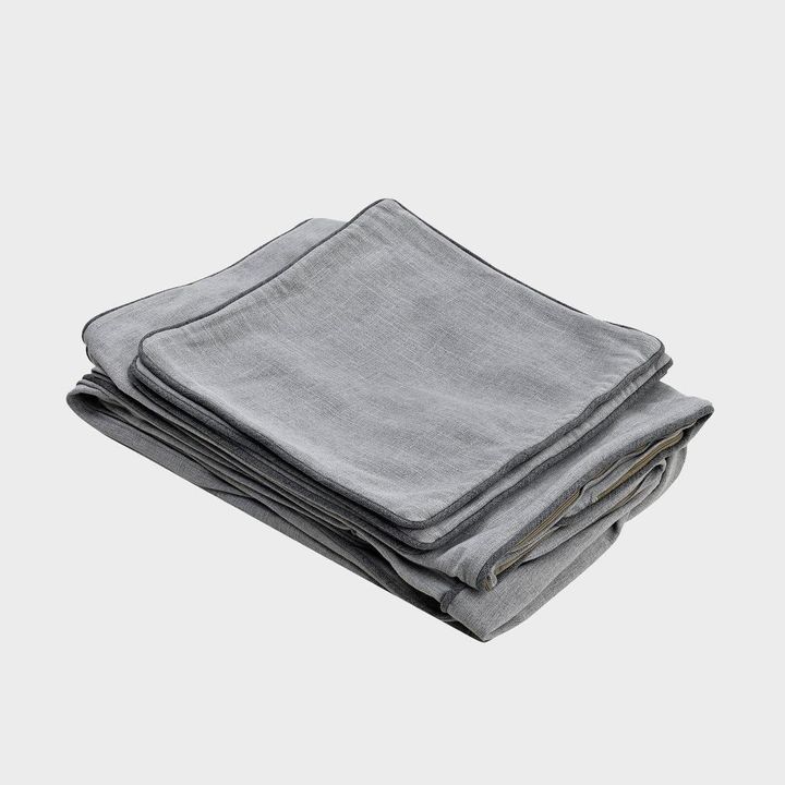 Noosa Hamptons Ottoman Pebble