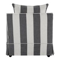 Noosa Hamptons Armchair Grey/Cream Stripe