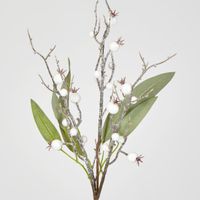 Leaf Spray Branch with Snow Berry