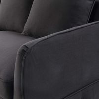 Noosa Hamptons 3 Seat Queen Sofa Bed Charcoal