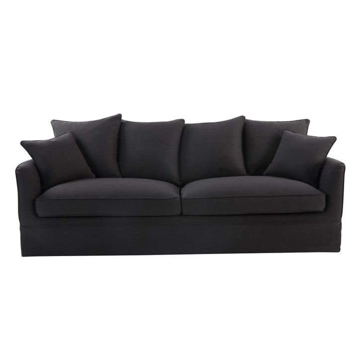 Noosa Hamptons 3 Seat Queen Sofa Bed Charcoal