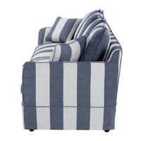 Noosa Hamptons 3 Seat Queen Sofa Bed Denim/Cream Stripe