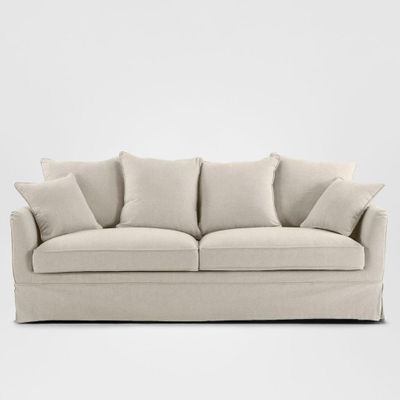 Noosa Hamptons 3 Seat Queen Sofa Bed Beige