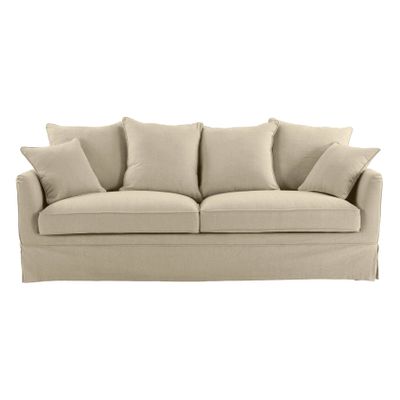 Noosa Hamptons 3 Seat Queen Sofa Bed Beige