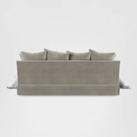 Noosa Hamptons 3 Seat Queen Sofa Bed Natural W/White Piping