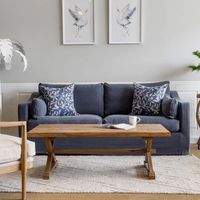 Clovelly Hamptons 4 Seat Sofa Navy