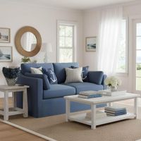 Clovelly Hamptons 2 Seat Sofa Navy