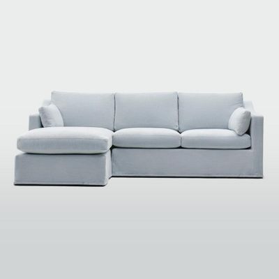 Clovelly 3 Seater Left Chaise Sofa Beach