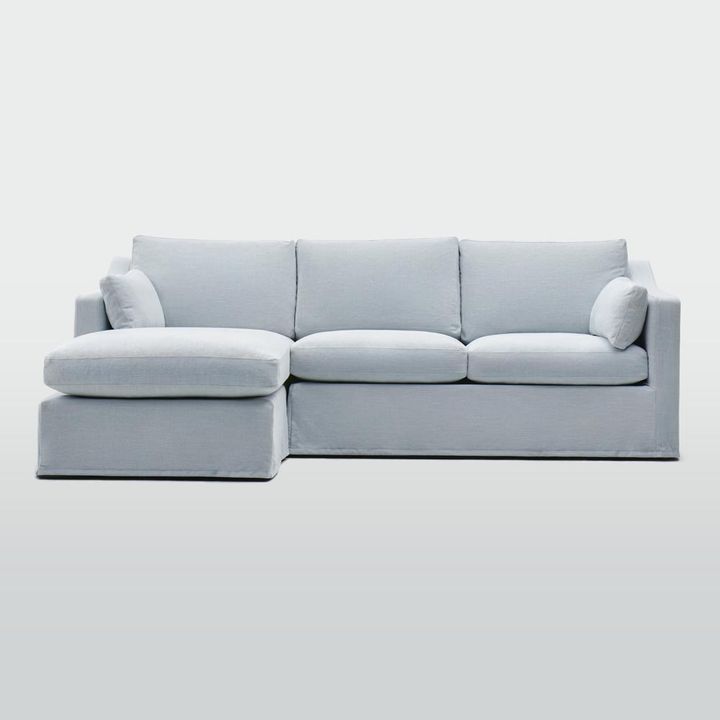 Clovelly 3 Seater Left Chaise Sofa Beach