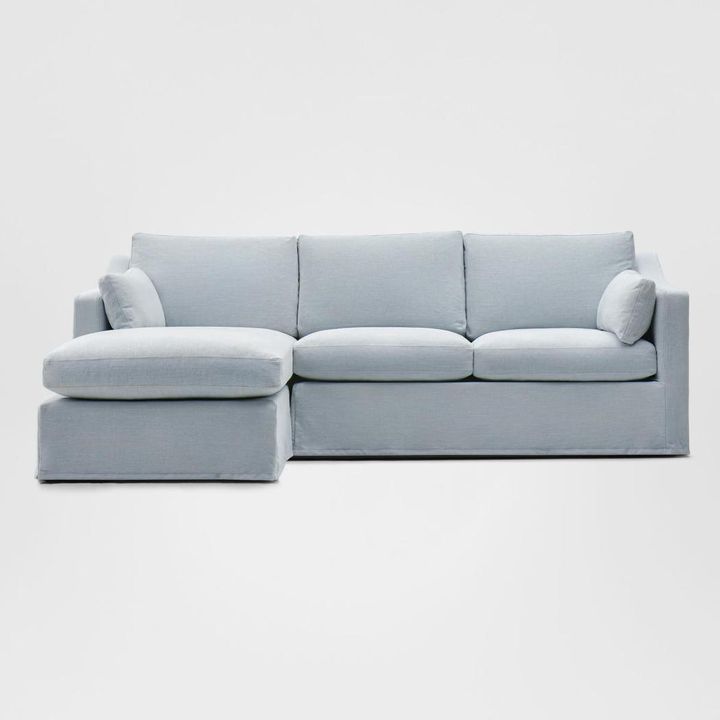 Clovelly 3 Seater Left Chaise Sofa Beach