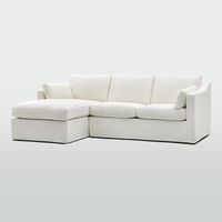 Clovelly 3 Seater Left Chaise Sofa Ivory