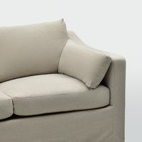 Clovelly 3 Seater Left Chaise Sofa Natural