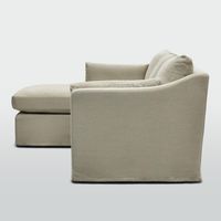 Clovelly 3 Seater Left Chaise Sofa Natural