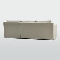 Clovelly 3 Seater Right Chaise Sofa Natural