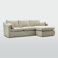 Clovelly 3 Seater Right Chaise Sofa Natural