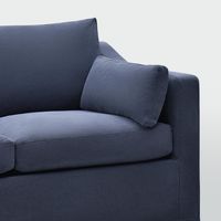 Clovelly 3 Seater Left Chaise Sofa Navy