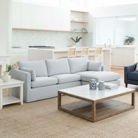 Clovelly 3 Seater Right Chaise Sofa Beach