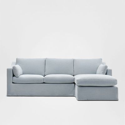 Clovelly 3 Seater Right Chaise Sofa Beach