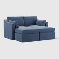 Clovelly Double Chaise Daybed Navy