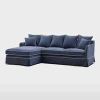 Noosa 3 Seater Left Chaise Sofa Navy