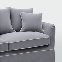 Noosa 3 Seater Left Chaise Sofa Grey