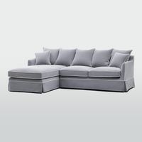 Noosa 3 Seater Left Chaise Sofa Grey