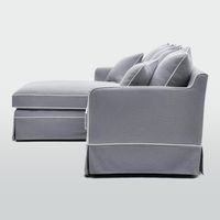 Noosa 3 Seater Left Chaise Sofa Grey