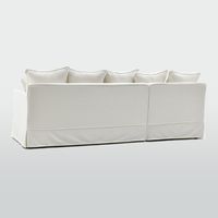 Noosa 3 Seater Left Chaise Sofa Ivory