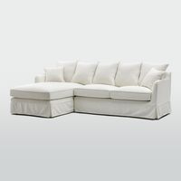 Noosa 3 Seater Left Chaise Sofa Ivory