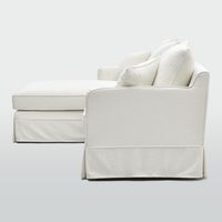 Noosa 3 Seater Left Chaise Sofa Ivory