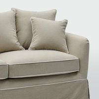 Noosa 3 Seater Left Chaise Sofa Natural