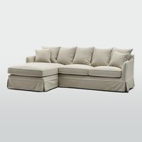 Noosa 3 Seater Left Chaise Sofa Natural