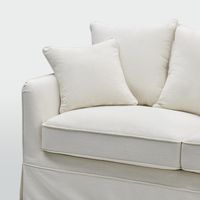 Noosa 3 Seater Right Chaise Sofa Ivory