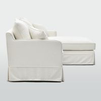 Noosa 3 Seater Right Chaise Sofa Ivory