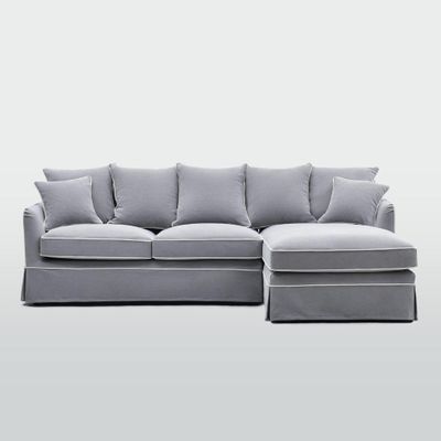 Noosa 3 Seater Right Chaise Sofa Grey