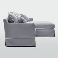 Noosa 3 Seater Right Chaise Sofa Grey