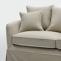 Noosa 3 Seater Right Chaise Sofa Natural